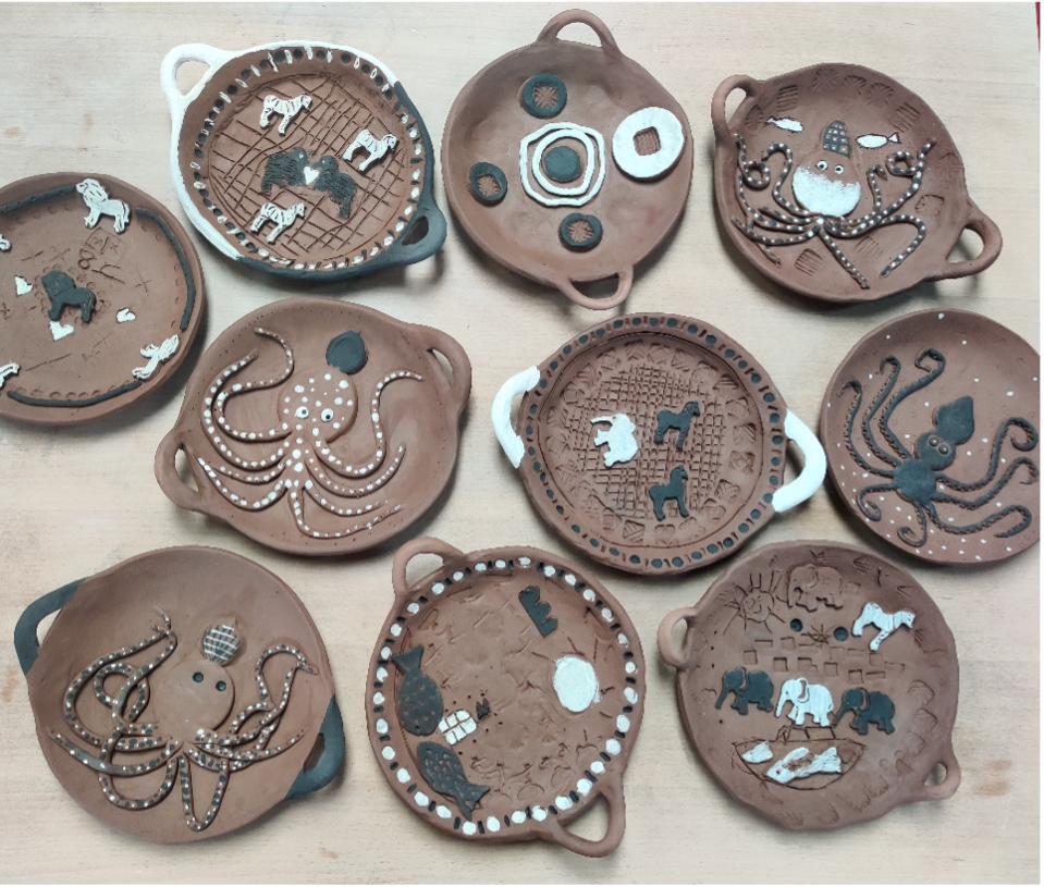School ceramic project piece